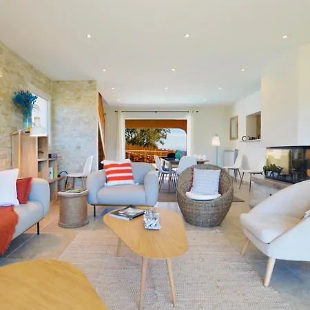 Caramontinu Serena A Pinarello, Proche Plage, Vue Mer, Piscine Chauffee * 宗扎