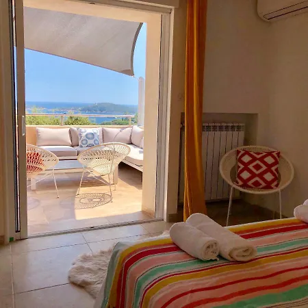 Caramontinu A Pinarello, Proche Plage, Vue Mer, Piscine Chauffee Zonza