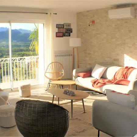Villa Caramontinu A Pinarello, Proche Plage, Vue Mer, Piscine Chauffee