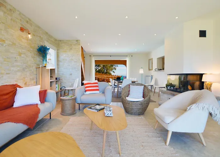 Caramontinu Serena A Pinarello, Proche Plage, Vue Mer, Piscine Chauffee * 宗扎