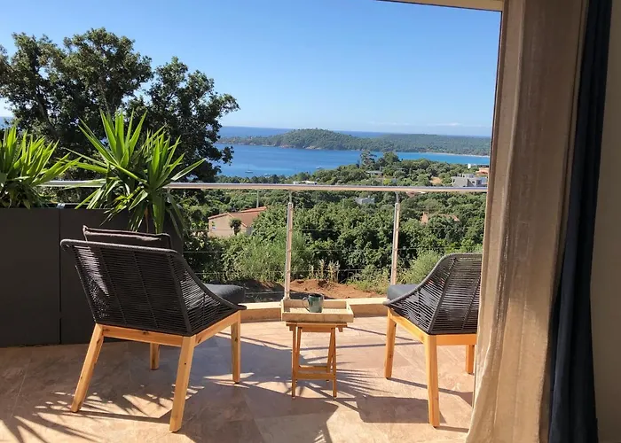 Caramontinu Serena A Pinarello, Proche Plage, Vue Mer, Piscine Chauffee 宗扎